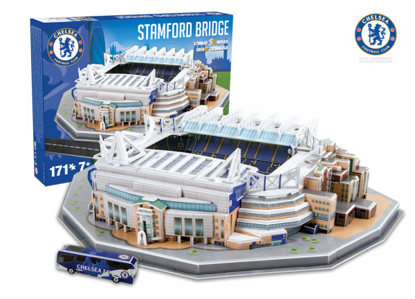 FC Chelsea Stamford Bridge Stadion 3D Puzzle nanostad / FC Chelsea Stadion 3D Puzzle / FC Chelsea 3D Stadion Puzzle