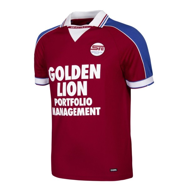 Servette FC 1998 - 99 Chemise de football rétro | Servette FC 1998 - 99 Maillot rétro | Servette FC 1998 - 99 Chemise de football vintage | Servette Football Club Genève 1890 Maillot rétro | Servette FC Genève 1998 - 99 Chemise de retro